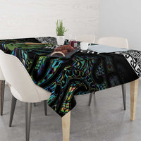 Personalised Maori Manaia Tablecloth New Zealand Tribal Hei Matau Papua Shell LT9 - Polynesian Pride