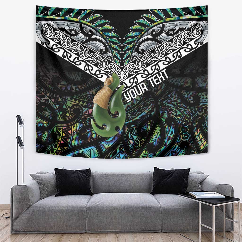 Personalised Maori Manaia Tapestry New Zealand Tribal Hei Matau Papua Shell