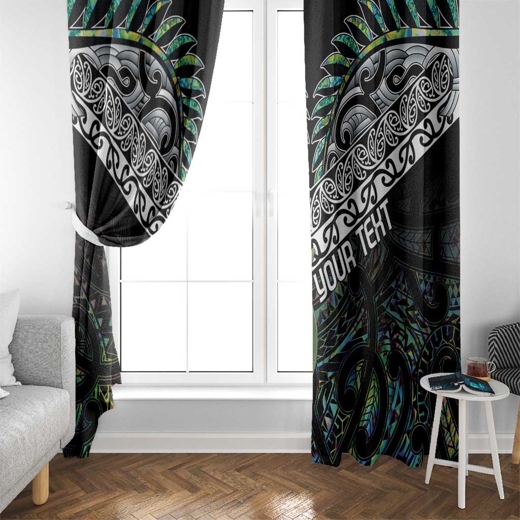 Personalised Maori Manaia Window Curtain New Zealand Tribal Hei Matau Papua Shell LT9 - Polynesian Pride