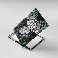 Custom New Zealand Canvas Wall Art Maori Rugby Tattoo Papua Shell