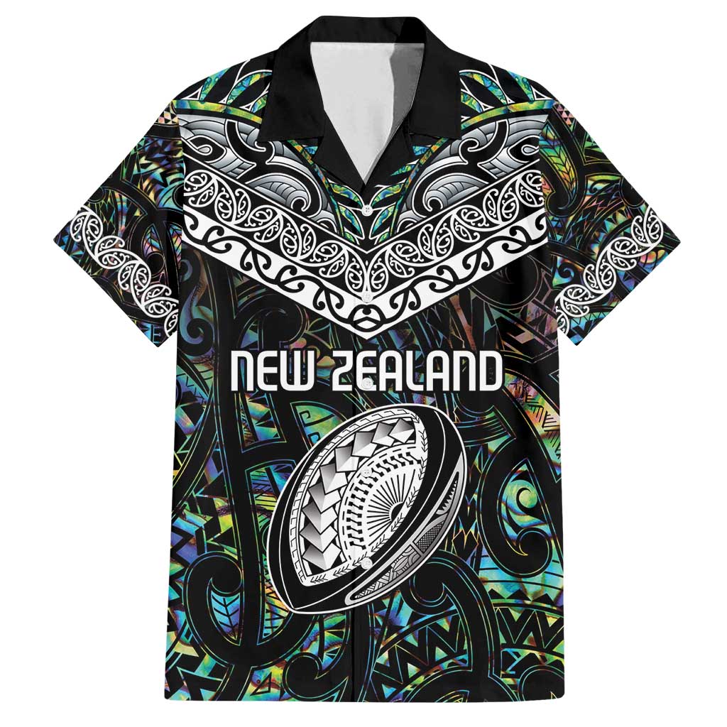 Custom New Zealand Family Matching Off Shoulder Maxi Dress and Hawaiian Shirt Maori Rugby Tattoo Papua Shell
