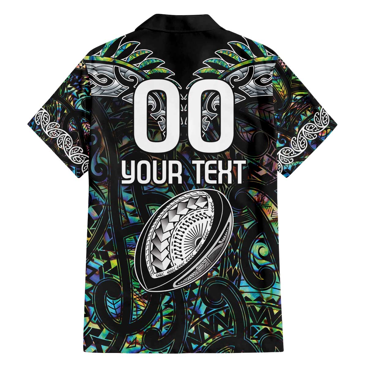 Custom New Zealand Family Matching Puletasi and Hawaiian Shirt Maori Rugby Tattoo Papua Shell