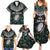 Custom New Zealand Family Matching Summer Maxi Dress and Hawaiian Shirt Maori Rugby Tattoo Papua Shell