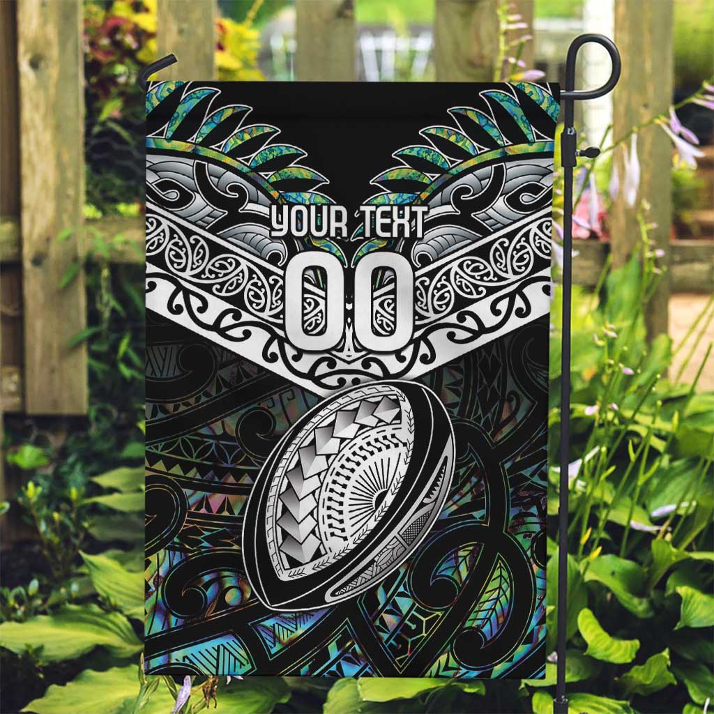 Custom New Zealand Garden Flag Maori Rugby Tattoo Papua Shell