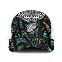 New Zealand Mesh Trucker Cap Maori Rugby Tattoo Papua Shell - Polynesian Pride
