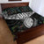 Custom New Zealand Quilt Bed Set Maori Rugby Tattoo Papua Shell