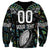 Custom New Zealand Sweatshirt Maori Rugby Tattoo Papua Shell