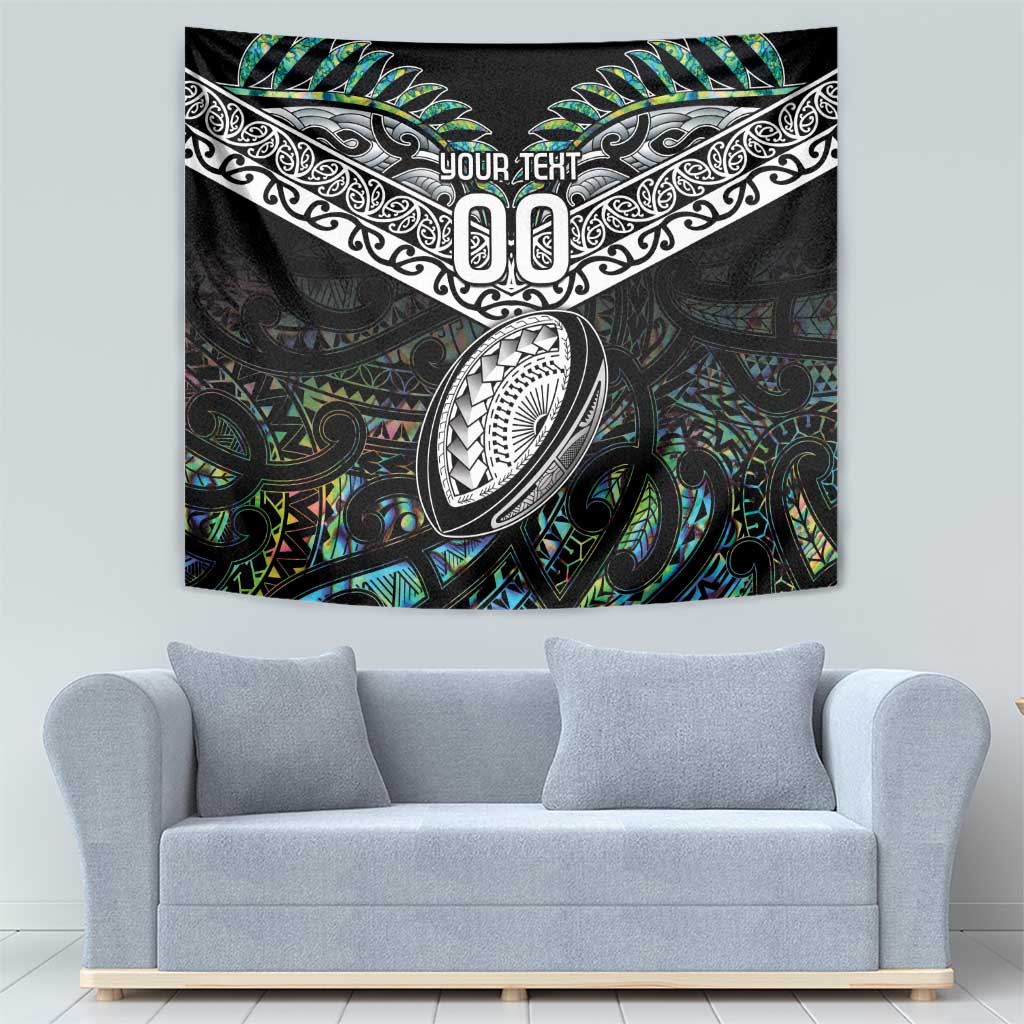 Custom New Zealand Tapestry Maori Rugby Tattoo Papua Shell