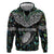 Custom New Zealand Zip Hoodie Maori Rugby Tattoo Papua Shell