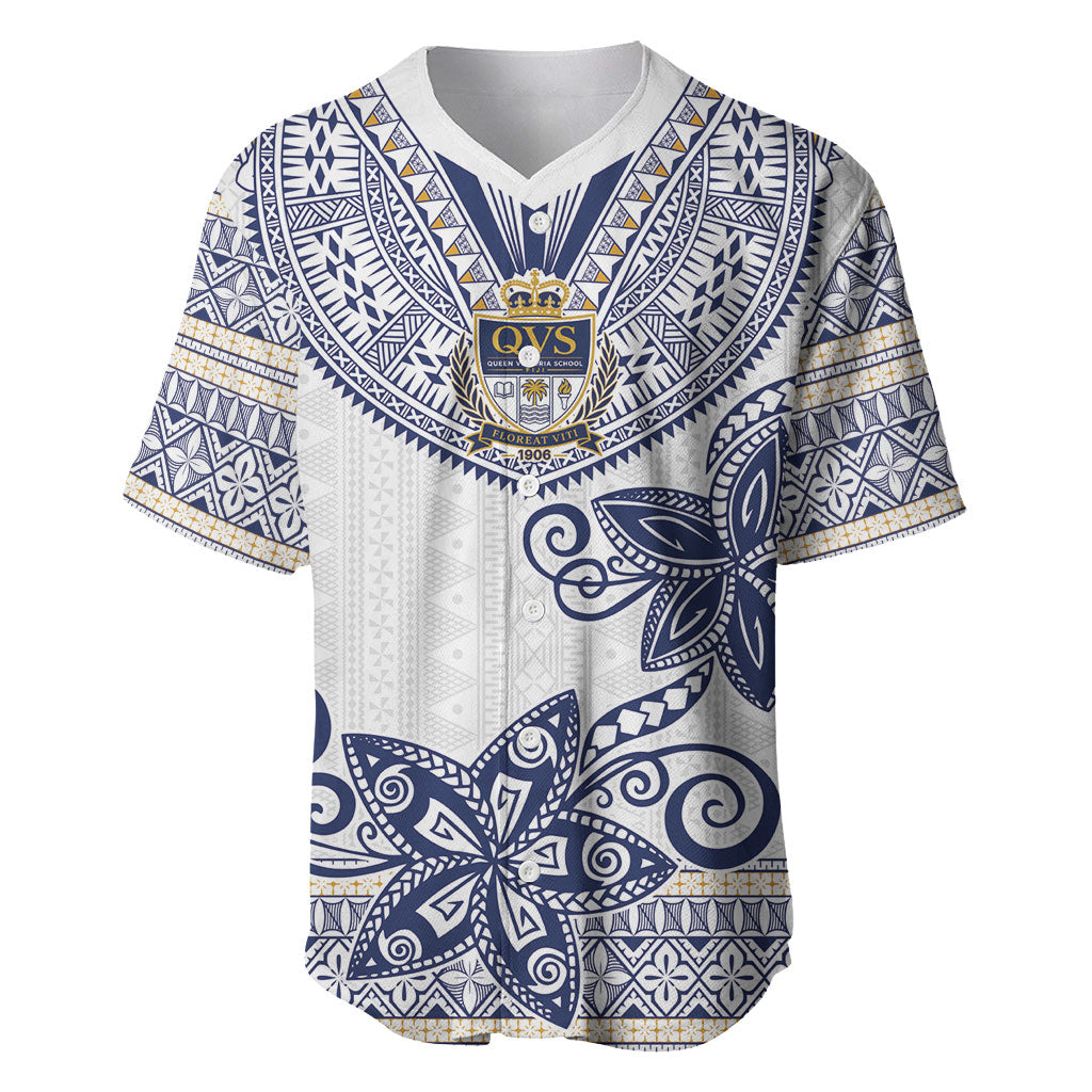 Fiji Queen Victoria School Personalised Baseball Jersey QVS 120 Years Queen Victoria Alumni Legacy