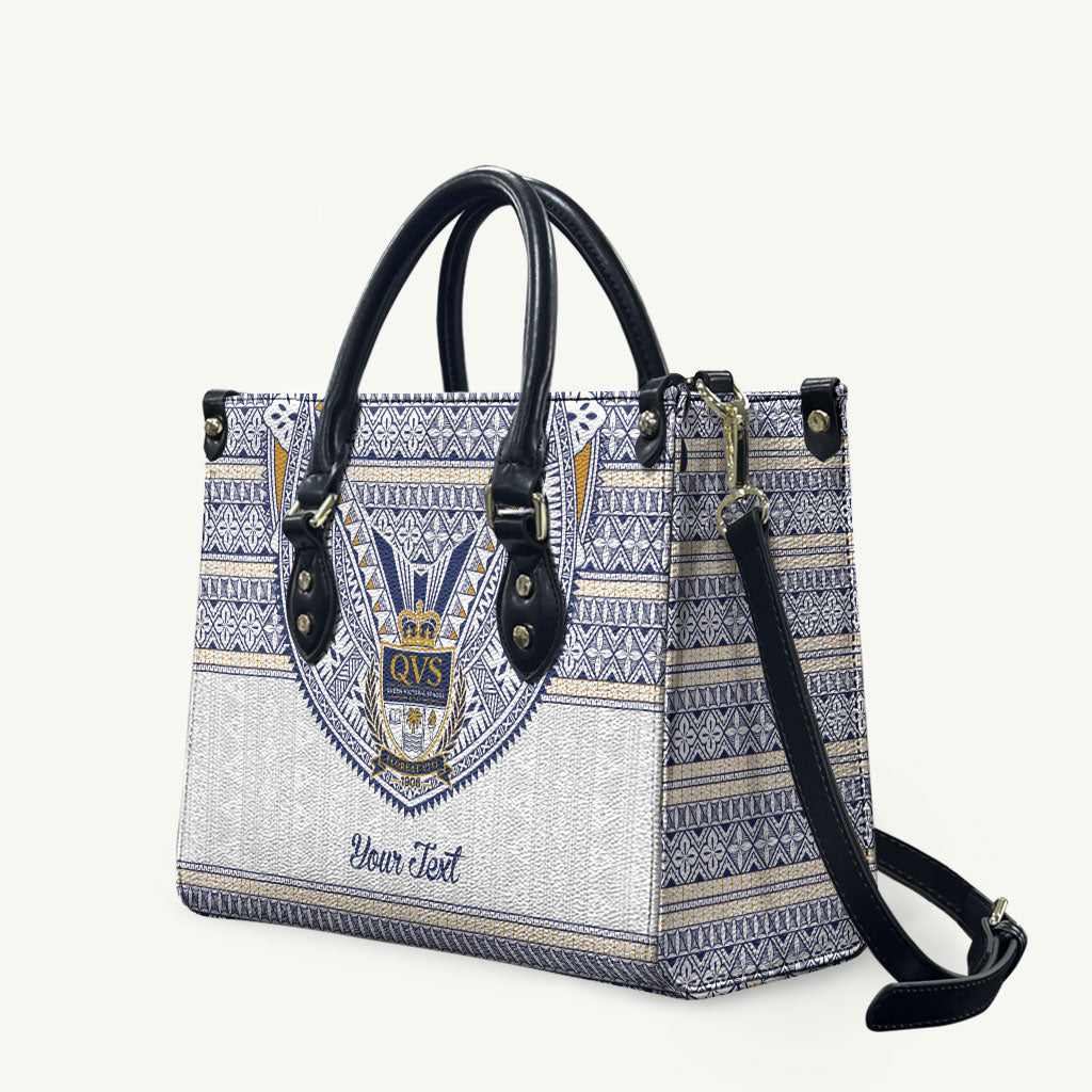 Fiji Queen Victoria School Personalised Leather Bag QVS 120 Years Queen Victoria Alumni Legacy