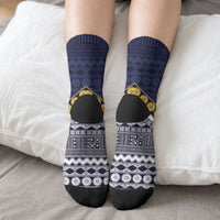 Fiji Queen Victoria School Crew Socks QVS 1906 Generational School Legacy LT9 - Polynesian Pride