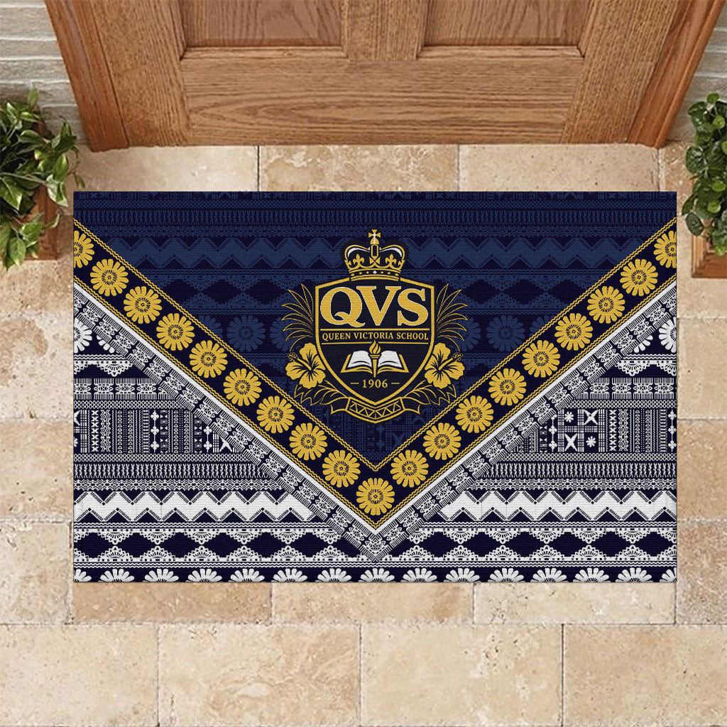 Fiji Queen Victoria School Rubber Doormat QVS 1906 Generational School Legacy