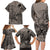 Beauty and The Warrior Polynesian Valentine Family Matching Long Sleeve Bodycon Dress and Hawaiian Shirt Hibiscus FLowers Brown Style LT9 - Polynesian Pride