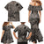 Beauty and The Warrior Polynesian Valentine Family Matching Mermaid Dress and Hawaiian Shirt Hibiscus FLowers Brown Style LT9 - Polynesian Pride