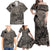 Beauty and The Warrior Polynesian Valentine Family Matching Off Shoulder Maxi Dress and Hawaiian Shirt Hibiscus FLowers Brown Style LT9 - Polynesian Pride