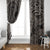 Beauty and The Warrior Polynesian Valentine Window Curtain Hibiscus FLowers Brown Style LT9 - Polynesian Pride