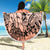 Beauty and The Warrior Polynesian Valentine Beach Blanket Hibiscus FLowers Orange Style LT9 - Polynesian Pride