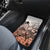 Beauty and The Warrior Polynesian Valentine Car Mats Hibiscus FLowers Orange Style LT9 - Polynesian Pride