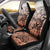 Beauty and The Warrior Polynesian Valentine Car Seat Cover Hibiscus FLowers Orange Style LT9 - Polynesian Pride