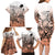 Beauty and The Warrior Polynesian Valentine Family Matching Long Sleeve Bodycon Dress and Hawaiian Shirt Hibiscus FLowers Orange Style LT9 - Polynesian Pride