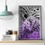 Beauty and The Warrior Polynesian Valentine Canvas Wall Art Hibiscus FLowers Purple Style LT9 - Polynesian Pride