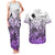 Beauty and The Warrior Polynesian Valentine Couples Matching Tank Maxi Dress and Hawaiian Shirt Hibiscus FLowers Purple Style LT9 Purple - Polynesian Pride