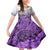 Beauty and The Warrior Polynesian Valentine Family Matching Mermaid Dress and Hawaiian Shirt Hibiscus FLowers Purple Style LT9 Daughter's Dress Purple - Polynesian Pride