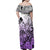 Beauty and The Warrior Polynesian Valentine Family Matching Off Shoulder Maxi Dress and Hawaiian Shirt Hibiscus FLowers Purple Style LT9 - Polynesian Pride