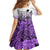 Beauty and The Warrior Polynesian Valentine Family Matching Off Shoulder Short Dress and Hawaiian Shirt Hibiscus FLowers Purple Style LT9 - Polynesian Pride