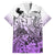 Beauty and The Warrior Polynesian Valentine Family Matching Off Shoulder Short Dress and Hawaiian Shirt Hibiscus FLowers Purple Style LT9 Dad's Shirt - Short Sleeve Purple - Polynesian Pride