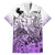 Beauty and The Warrior Polynesian Valentine Family Matching Short Sleeve Bodycon Dress and Hawaiian Shirt Hibiscus FLowers Purple Style LT9 Dad's Shirt - Short Sleeve Purple - Polynesian Pride