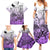 Beauty and The Warrior Polynesian Valentine Family Matching Summer Maxi Dress and Hawaiian Shirt Hibiscus FLowers Purple Style LT9 - Polynesian Pride