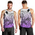 Beauty and The Warrior Polynesian Valentine Men Tank Top Hibiscus FLowers Purple Style LT9 - Polynesian Pride