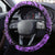 Beauty and The Warrior Polynesian Valentine Steering Wheel Cover Hibiscus FLowers Purple Style