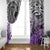 Beauty and The Warrior Polynesian Valentine Window Curtain Hibiscus FLowers Purple Style LT9 - Polynesian Pride