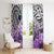 Beauty and The Warrior Polynesian Valentine Window Curtain Hibiscus FLowers Purple Style LT9 - Polynesian Pride