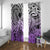 Beauty and The Warrior Polynesian Valentine Window Curtain Hibiscus FLowers Purple Style LT9 With Grommets Purple - Polynesian Pride