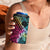 Beauty and The Warrior Polynesian Valentine 4 in 1 Can Cooler Tumbler Hibiscus FLowers Rainbow Style