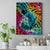 Beauty and The Warrior Polynesian Valentine Canvas Wall Art Hibiscus FLowers Rainbow Style LT9 Rainbow - Polynesian Pride