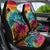 Beauty and The Warrior Polynesian Valentine Car Seat Cover Hibiscus FLowers Rainbow Style LT9 - Polynesian Pride