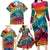 Beauty and The Warrior Polynesian Valentine Family Matching Long Sleeve Bodycon Dress and Hawaiian Shirt Hibiscus FLowers Rainbow Style LT9 - Polynesian Pride