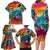 Beauty and The Warrior Polynesian Valentine Family Matching Long Sleeve Bodycon Dress and Hawaiian Shirt Hibiscus FLowers Rainbow Style LT9 - Polynesian Pride