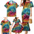 Beauty and The Warrior Polynesian Valentine Family Matching Mermaid Dress and Hawaiian Shirt Hibiscus FLowers Rainbow Style LT9 - Polynesian Pride