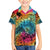 Beauty and The Warrior Polynesian Valentine Family Matching Summer Maxi Dress and Hawaiian Shirt Hibiscus FLowers Rainbow Style LT9 Son's Shirt Rainbow - Polynesian Pride