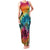 Beauty and The Warrior Polynesian Valentine Family Matching Tank Maxi Dress and Hawaiian Shirt Hibiscus FLowers Rainbow Style LT9 Mom's Dress Rainbow - Polynesian Pride