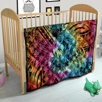 Beauty and The Warrior Polynesian Valentine Quilt Hibiscus FLowers Rainbow Style LT9 - Polynesian Pride