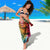 Beauty and The Warrior Polynesian Valentine Sarong Hibiscus FLowers Rainbow Style LT9 - Polynesian Pride