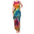 Beauty and The Warrior Polynesian Valentine Tank Maxi Dress Hibiscus FLowers Rainbow Style LT9 Women Rainbow - Polynesian Pride