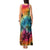 Beauty and The Warrior Polynesian Valentine Tank Maxi Dress Hibiscus FLowers Rainbow Style LT9 - Polynesian Pride